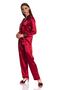 Women's Claret Red 6-Piece Nightgown Set T3070 - 5