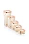 Copper Cover Vacuumed Set of 5 Square Storage Containers Transparent
