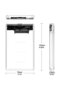 4266 2.5 USB 3.0 صندوق HDD خارجي شفاف محمول SSD - 2