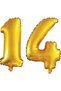 Best 14 Year Old Number Foil Balloon Gold 40 Inch 100 cm