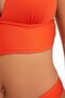 Turuncu Dokulu Üçgen Push Uplı Bikini Üstü TBESS21BU0010 - 4