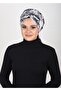 غطاء رأس جاهز برباط مع نمط رخامي - 3