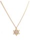 Snowflake Stone Embroidered Gold Color Women's Necklace - 4