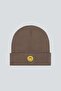 Beanie Smiley Light Brown Bere - 2