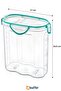 ® 4 Pieces Air and Water Liquid Proof 2.4 Liter Food Storage Container with Lockable Lid and Gasket - SA590 - 5