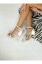 White Leather Shoes with Bow Detail - 5