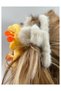 Large Plush Fluffy Furry Yellow Giraffe Peg Buckle Adult Children's Buckle - 2