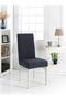 Chair Cover, Lycra, Washable, 6 Pieces, Anthracite Color