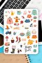 Autumn Themed Sticker Set 174 Pieces Stickers for Agenda, Notebook, Planner - 3