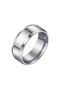 Glossy Gray Steel Women's Men's Unisex Ring (You Make Measurement before Purchase!!!)