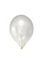 12 Inch Metallic White Balloon 10 Pieces - 2
