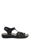158589 Orthopedic Sole Black Sandals - 2