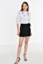 Ecru Embroidery and Ruffle Detailed Cotton Regular Regular Fit Woven Shirt Twoss22Go0250 - 3