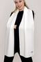 Women's Thessaloniki Knitwear Scarf Ecru 22wk271 - 3
