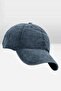 Antique Denim Washed Hat Summer Outdoor Cap Cap Navy Blue - 2