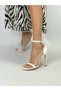 White Leather Shoes with Bow Detail - 4