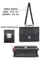 Men's Shoulder and Handbag with Lock Mechanism File Compatible Waterproof Exterior
