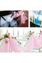 Baby Pink Color 50 Meters Ball Crystal Tulle Width 3 Meters Soft Engagement Bundle Suitcase Room Door Ornament - 6