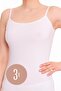 Women's White 3 Pack Cotton Strappy Tank Top 5700