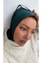 Women's Hijab Emerald Snap Neck Collar Hijab Bonnet Model Scarf Shawl - 5