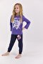 Us Polo Assn Violet Girl's Long Sleeve Pajama Set