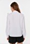 Ecru Embroidery and Ruffle Detailed Cotton Regular Regular Fit Woven Shirt Twoss22Go0250 - 5