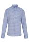 Brown Comfort Fit Printed 100% Cotton Button Collar Long Sleeve Casual Shirt