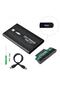 2.5 HDD Box Usb 3.0 Harddisk Box جسم معدني صندوق خارجي - أسود