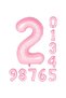 2 Number Two Pink Foil Balloons 34" Inc 76 Cm
