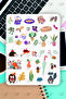 Autumn Themed Sticker Set 174 Pieces Stickers for Agenda, Notebook, Planner - 2