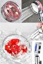 Turbo Shower Head Pressurized Sprinkler with Stop Button Gold Color Propeller Water Saving Shower Bathroom - 3