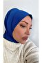 Women's Hijab Sax Snap-Fast Neck Collar Hijab Bonnet Model Scarf Shawl - 3