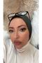 Women's Hijab Anthracite Snap-Fast Neck Collar Hijab Bonnet Model Scarf Shawl - 4