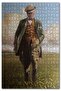Mustafa Kemal Atatürk Visual 1000 Piece Puzzle in Wheat Field Puzzle Mdf (wood)