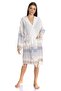 Women's White Bathrobe 100% Cotton Bodrum Peshtemal