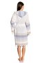 Women's White Bathrobe 100% Cotton Bodrum Peshtemal - 2