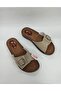 Women's Beige Gel Sole Orthopedic House Slippers - 4