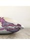 Double Sided Purple Dress with Red Umbrella Japanese Women's Patterned Modern Raschel Knitted Throw Pillow Cover - 3
