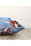 Double Sided Japanese Girl Playing Violin on Blue Background Patterned Decorative Raschel Knitted Throw Pillow Cover - 3