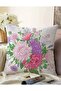 Double Sided Flower Motif Modern Digital Printed Decorative Raschel Knitted Pillow Throw Pillow Cover