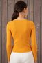 Women's Yellow Degaje Long Sleeve Blouse - 4
