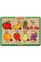 Wooden English Shapes-fruits-professions-forest Animals Set of 4 Educational-tutorial Puzzle - 4