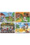 Wooden Puzzle Set of 4 (painter Elephant And Ark.-cute Dog And Ark.-Summer Vacation-Bag Fives) - 2