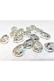 13x18(1.8cm) Cased Strut Drop Glass Stone White (20 Pieces)