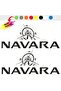 مجموعة ملصقات السيارات Nissan Navara Compass Off Road - 3