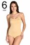 Women's Skin 6 Pack Lycra Body with Rope Straps and Hooks and Snaps - 2