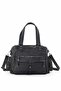 Kimbirrey Women's Black Washed Leather Shoulder and Shoulder Bag