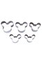 Cake Cookie and Pastry Mold Stainless Metal Set of 5 Mickey Mouse - 2