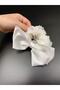 Melkady 241be - Stylish Bun Buckle with Floral Bow - 3