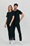 Black Unisex Dirty Collar Casual T-shirt-tcps001r2500s - 3